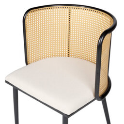 Beliani Set Of 2 Dining Chairs Kobuk Metal Black - thumbnail 7