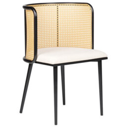 Beliani Set Of 2 Dining Chairs Kobuk Metal Black - thumbnail 4