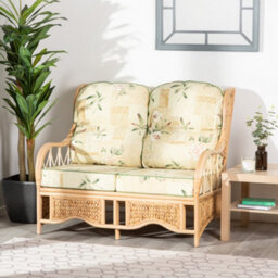 Alfresia Conservatory Furniture Cushion In Cotton With Thick Foam Filling, Low Back, Harrogate Natural, 65(H)Cm X54(W)Cm X63(D)Cm - thumbnail 3