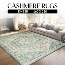 Ameha Ember Cashmere Rug 160 X 230 Cm Large Area Bedroom Modern Living Room Carpet Hallway Indoor/outdoor Non  Slip Rugs - thumbnail 1