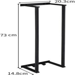 Billtix Stainless Steel Bathroom Towel Holder, Wall Mounted Rack For Rolled Towels In Black Colour - thumbnail 3