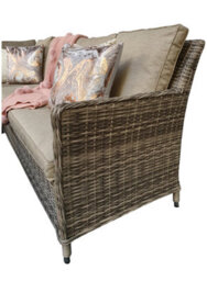Signature Weave Edwina Wicker Corner Sofa Gas Lift Dining Table Ice Bucket Brown - thumbnail 5