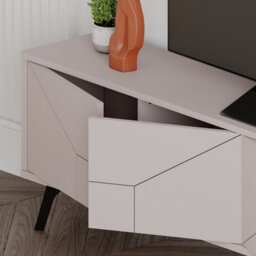 "Decortie Dune Modern Tv Unit Multimedia Centre With Storage Stylish Tv Cabinet 65"" Tvs Mocha Grey 180Cm" - thumbnail 6