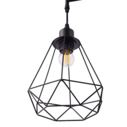 Thehotsale Black Modern Industrial Style 3-Head Floor Lamp With Irregular Shade, Assembly Required - thumbnail 4
