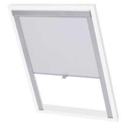 Berkfield Stylish Blackout Roller Blind White Uk08 - thumbnail 2