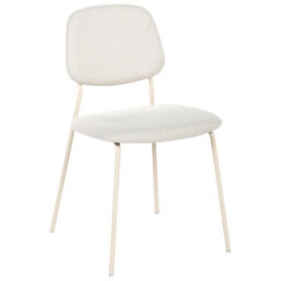 Beliani Set Of 4 Dining Chairs Riley Fabric Off-White - thumbnail 4