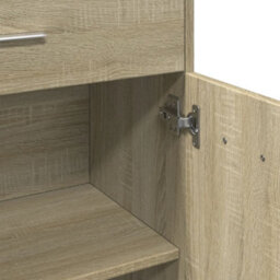 Berkfield Bathroom Cabinet Sonoma Oak 60X33X80 Cm Engineered Wood - thumbnail 8