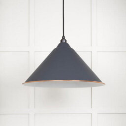 From the Anvil White Gloss Hockley Pendant In Slate - thumbnail 3
