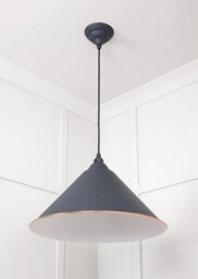 From the Anvil White Gloss Hockley Pendant In Slate - thumbnail 5