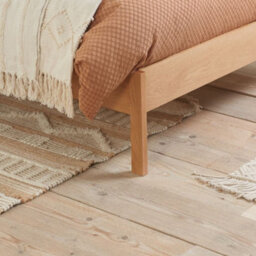 Margot Rattan Oak Wooden Bed Frame - 5Ft King Size - thumbnail 6