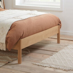 Margot Rattan Oak Wooden Bed Frame - 5Ft King Size - thumbnail 5