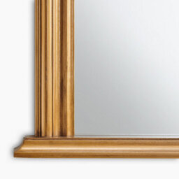Furniturebox Uk Cecily Gold Wood Large 110X90 Overmantle Arch Mirror - thumbnail 7