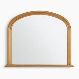 Furniturebox Uk Cecily Gold Wood Large 110X90 Overmantle Arch Mirror - thumbnail 3