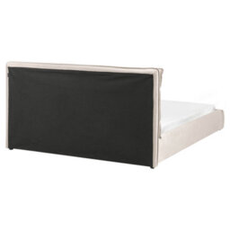 Beliani Bed Velvet Bajonna 160 X 200 Cm (Eu King Size) Taupe - thumbnail 6