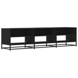 Berkfield Industrial Tv Cabinet Black 180X40X46 Cm Engineered Wood - thumbnail 1