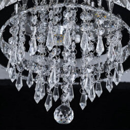 Ceiling Light Silver Crystal Flush Mount Cool White Led 30 X 22 Cm - thumbnail 5