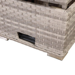 Furnishings For Less UK Grey Rattan Garden Corner Sofa Set With Rising Table & Cushions - thumbnail 8