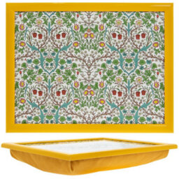 Yellow Cushion Laptray Padded Serving Lap Tray  Morris Blackthorn Floral Design