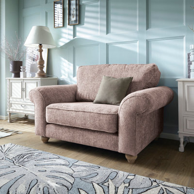 Abakus Direct Ingrid Collection Cuddle Chair In Woodrose - image 1