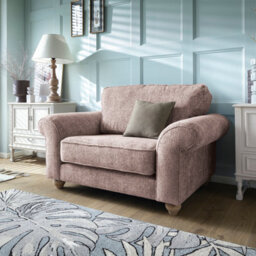 Abakus Direct Ingrid Collection Cuddle Chair In Woodrose - thumbnail 1