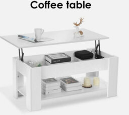 Wooden Coffee Table With Storage Lift Top Up Drawer Shelf Living Room Oofpmejmty - thumbnail 6