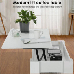 Wooden Coffee Table With Storage Lift Top Up Drawer Shelf Living Room Oofpmejmty - thumbnail 5