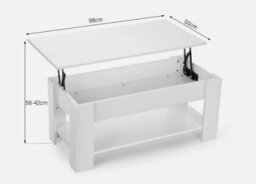 Wooden Coffee Table With Storage Lift Top Up Drawer Shelf Living Room Oofpmejmty - thumbnail 7