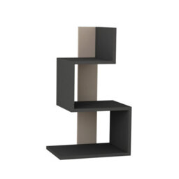 Decortie Rosie Modern 3-Tier Side End Table 42Cm Multipurpose Storage Anthracite Grey Living Room H 72Cm - thumbnail 2
