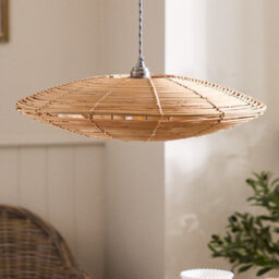 Dibor Extra Wide Natural Home Décor Ceilling Light Shade H14 X D55Cm - thumbnail 3