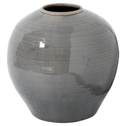 Hill Interiors Garda Regola Glazed Vase Grey (38Cm X 37Cm X 37Cm) - thumbnail 1
