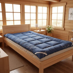 Futon Mattress Deep Quilted Mattress Brushed Roll Up Filling Pad Mattress King, 150X200Cm(Thickness 10Cm) - thumbnail 4