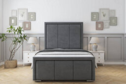 "Sloomy Lancaster Armour Coniston Bed Frame With 50"" Upholstered Headboard 2'6 Small Single" - thumbnail 1