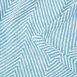 Homescapes Cotton Halden Chevron Teal Throw, 150 X 200 Cm - thumbnail 4