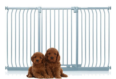 Bettacare Extra Tall Elite Dog Gate, 179Cm - 188Cm, Matt Grey, Extra Tall 96.8Cm In Height, Pressure Fit Pet Gate - image 1