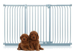 Bettacare Extra Tall Elite Dog Gate, 179Cm - 188Cm, Matt Grey, Extra Tall 96.8Cm In Height, Pressure Fit Pet Gate - thumbnail 1