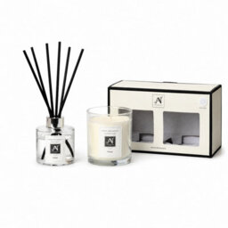 Aroma Naturals Minimalist Luxe Candle & Reed Diffuser Gift Set Bergamot, Thyme, Lavender, Pepper Scent - thumbnail 4