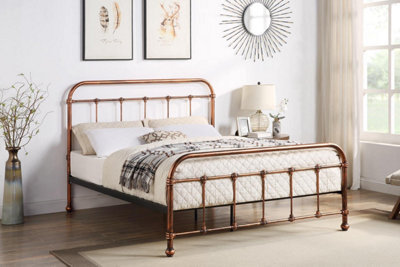 Burford Copper Vintage Victorian Style Metal Bed Frame - King 5Ft - image 1