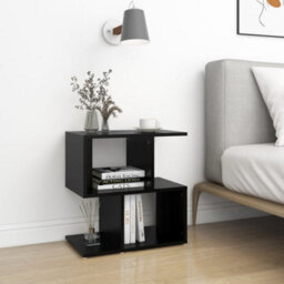 Berkfield Bedside Cabinet Black 50X30X51.5 Cm Engineered Wood - thumbnail 1