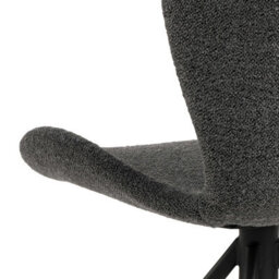 Wyld Haus Acord Set Of 2 Dark Grey Upholstered Swivel Dining Chairs - thumbnail 8
