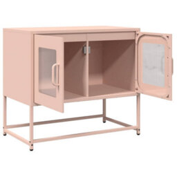 Berkfield Elegant Tv Cabinet Pink 68X39X60.5 Cm Cold-Rolled Steel - thumbnail 5