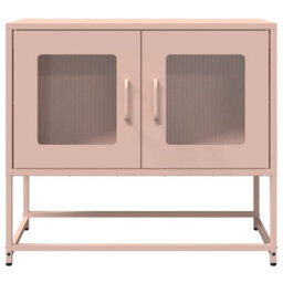 Berkfield Elegant Tv Cabinet Pink 68X39X60.5 Cm Cold-Rolled Steel - thumbnail 6