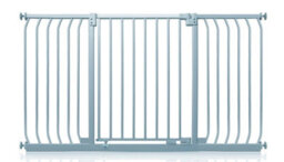 Safetots Elite Pressure Safety Gate, 143Cm - 152Cm, Matt Grey, Pressure Fit Stair Gate - thumbnail 1