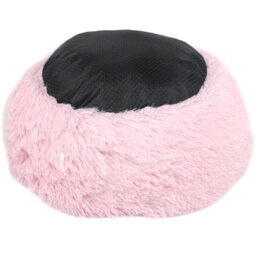 Actiaspet Dog Cat Bed Fluffy Donut Kitten Puppy Pet Cushion Calming Mattress Pink Xs - thumbnail 4
