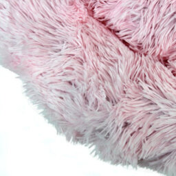 Actiaspet Dog Cat Bed Fluffy Donut Kitten Puppy Pet Cushion Calming Mattress Pink Xs - thumbnail 5