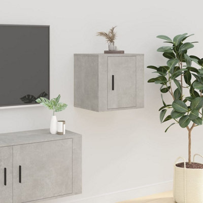 Berkfield Wall Mounted Tv Cabinet Concrete Grey 40X34,5X40 Cm - image 1
