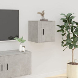 Berkfield Wall Mounted Tv Cabinet Concrete Grey 40X34,5X40 Cm - thumbnail 1