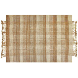 Beliani Rug Berissa Beige 140 X 200 Cm Jute - thumbnail 1