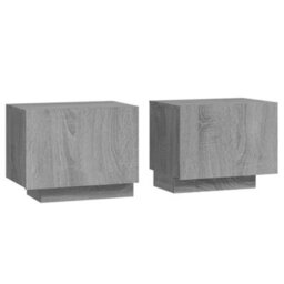 Berkfield Sturdy Bedside Cabinet Grey Sonoma 100X35X40 Cm Engineered Wood - thumbnail 1