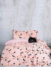 Smart Living Halloween Ghost & Magical Cat Fleece Cushions - Magical Decor Pillows -One Size - thumbnail 3