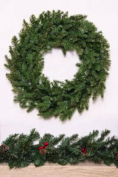 Christmas Tree World The 60Cm Vivente Fir Wreath - Green - thumbnail 1